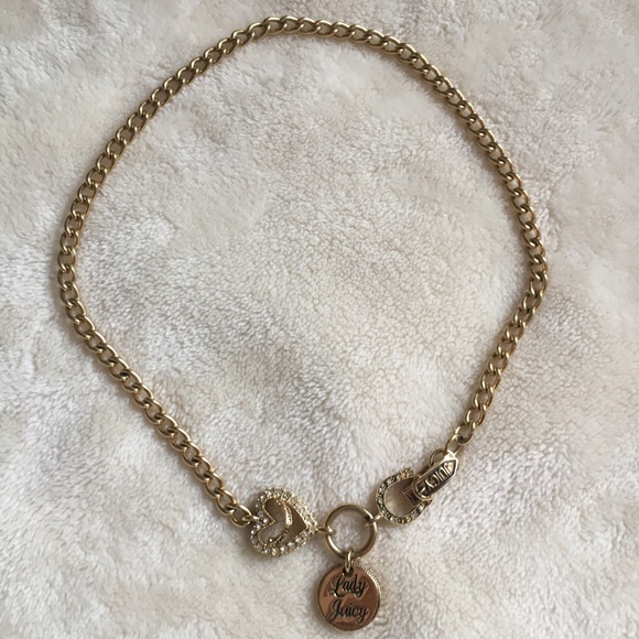 Vintage Juicy Couture gold horseshoe clasp choker - Picture 1 of 3